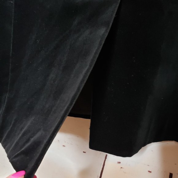 J. Crew Black Velvet Empire Waist Sleeveless Dress - Picture 9 of 10